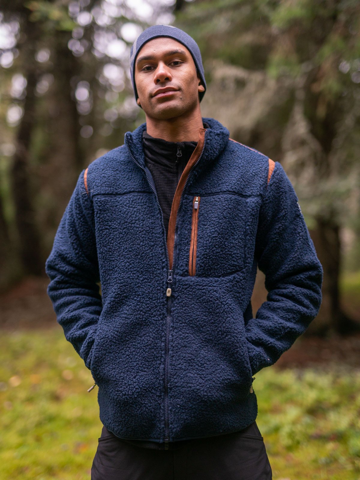 Twentyfour Finse Sherpa Fleece Herre Blekkblå