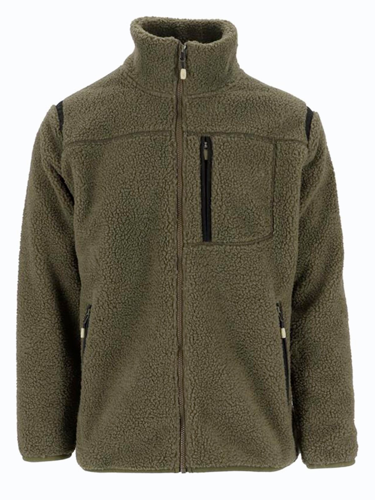 Twentyfour Finse Sherpa Fleece Herre Mørk Oliven