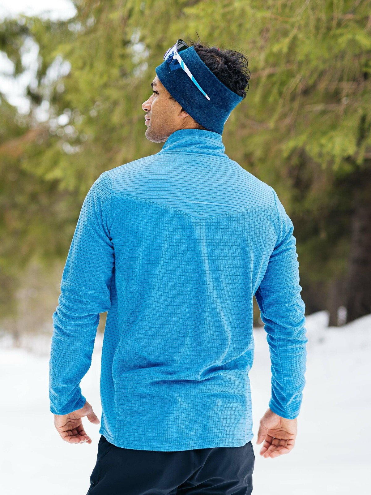 Twentyfour Isbre Zip Fleece Herre Blå