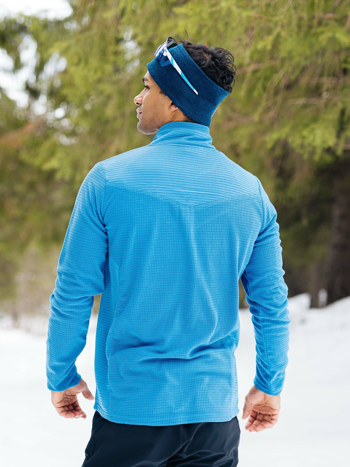 Twentyfour Isbre Zip Fleece Herre Blå