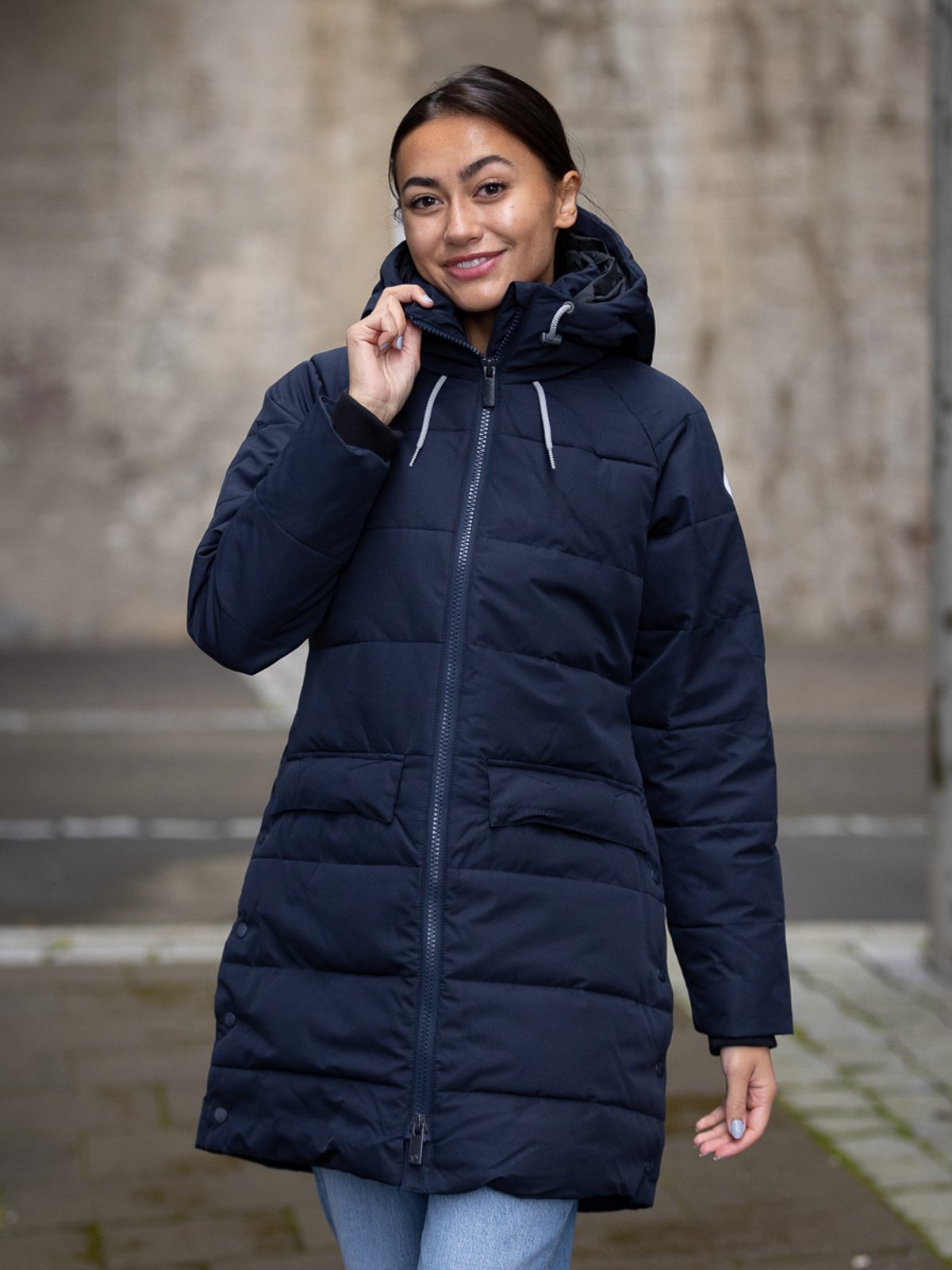 Twentyfour Mellow Sara Parkas Nattblå