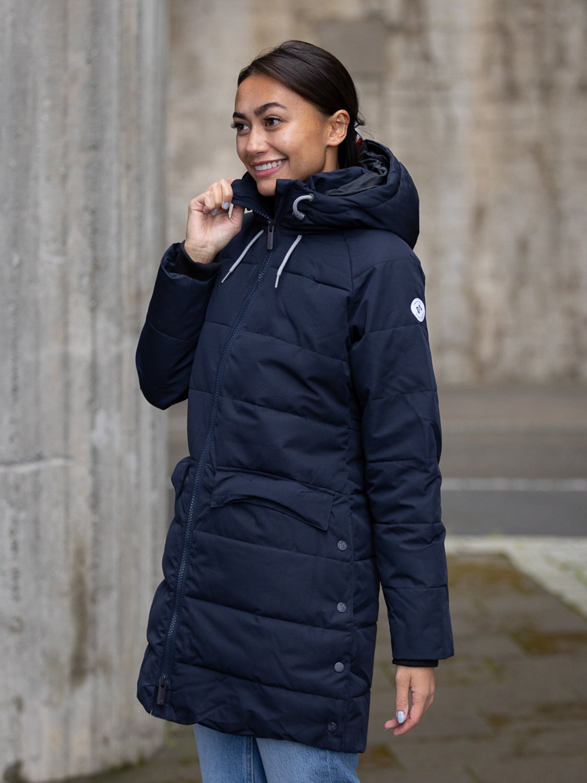 Twentyfour Mellow Sara Parkas Nattblå