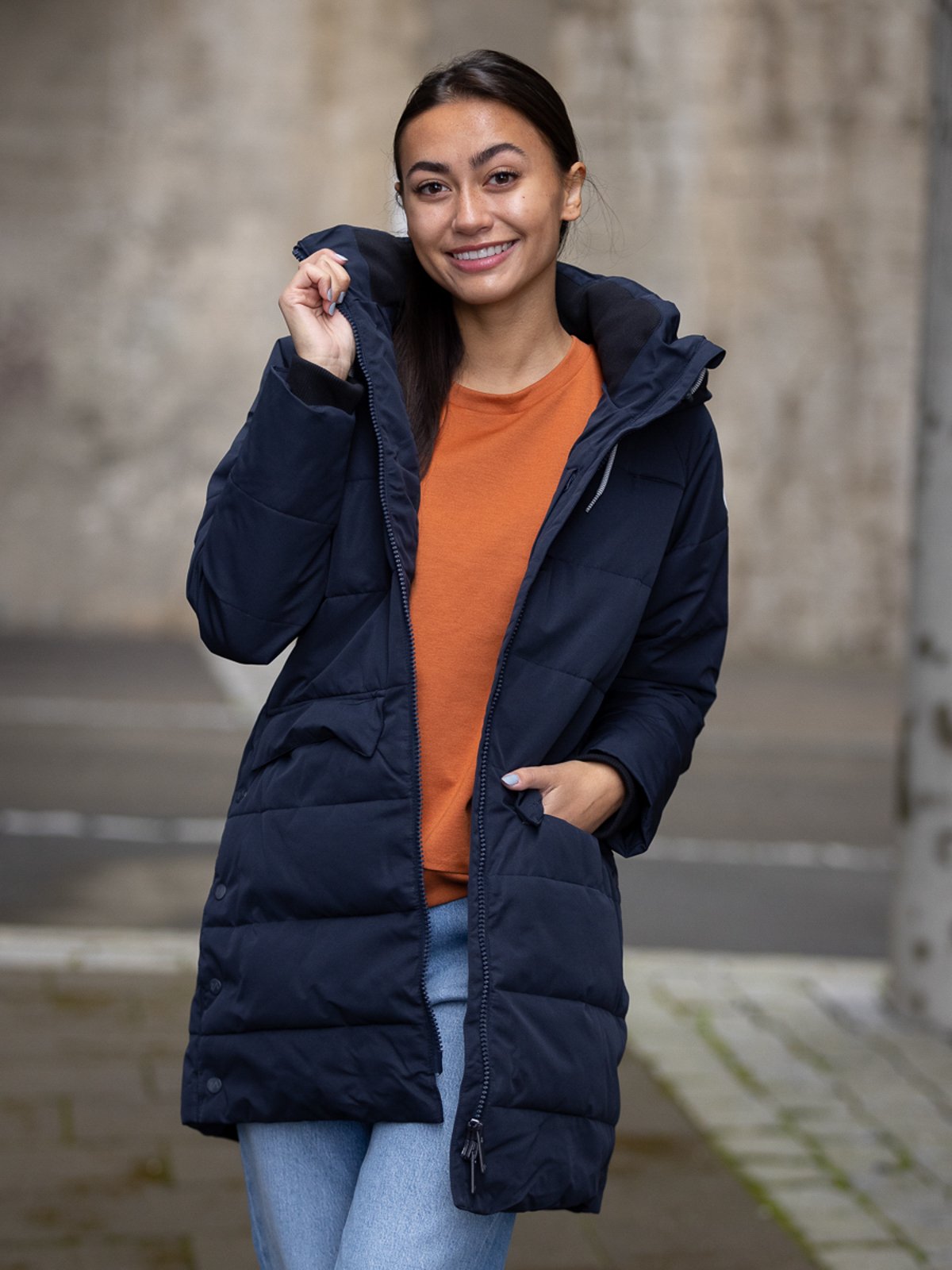 Twentyfour Mellow Sara Parkas Nattblå