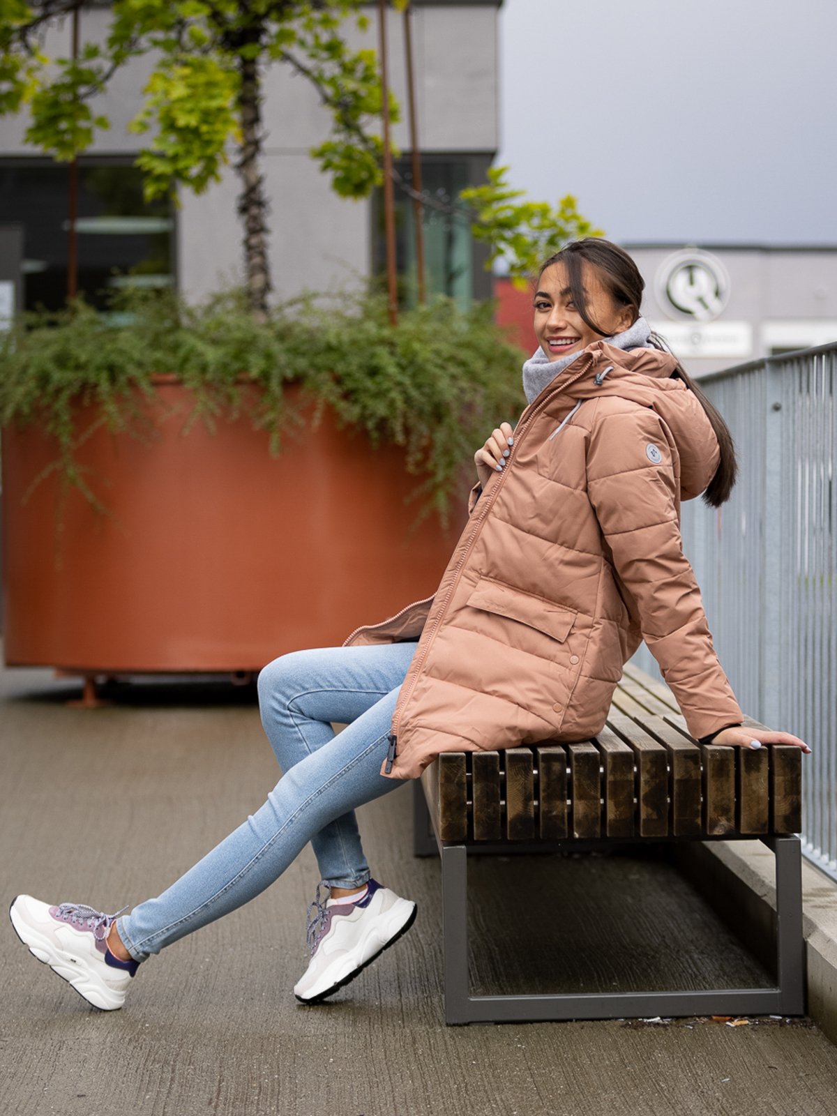 Twentyfour Mellow Sara Parkas Støvrosa