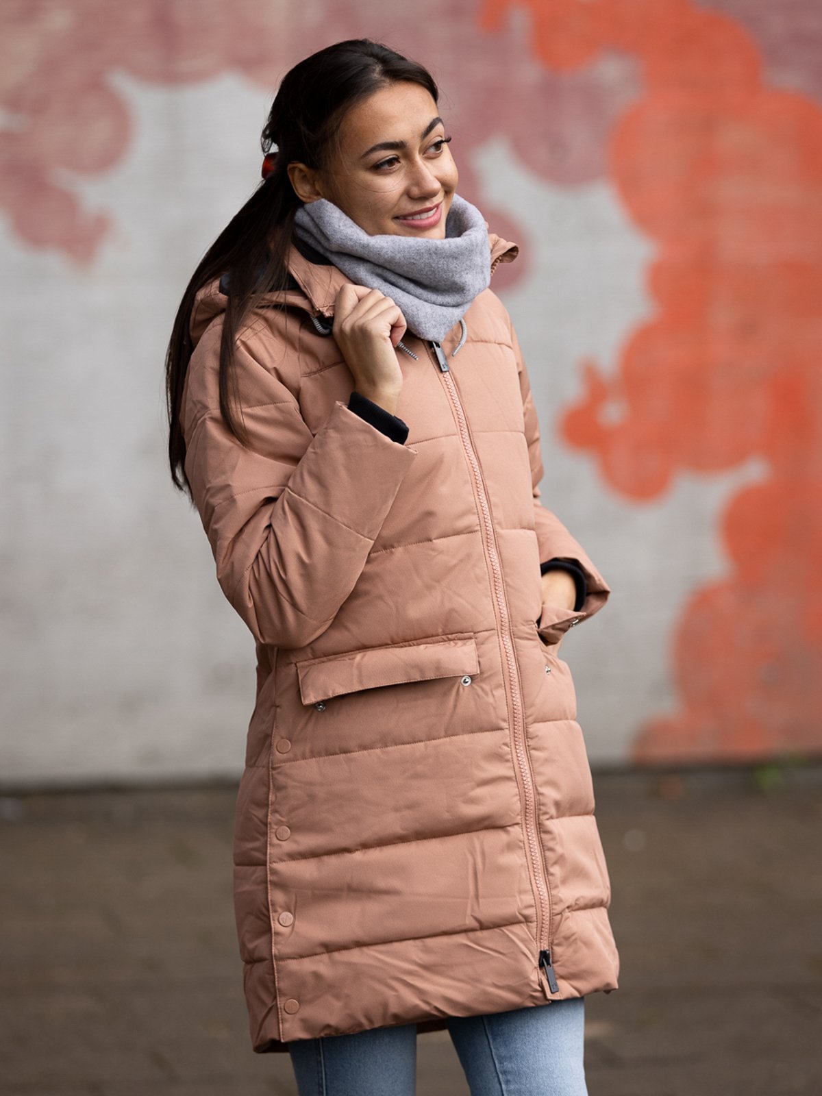 Twentyfour Mellow Sara Parkas Støvrosa