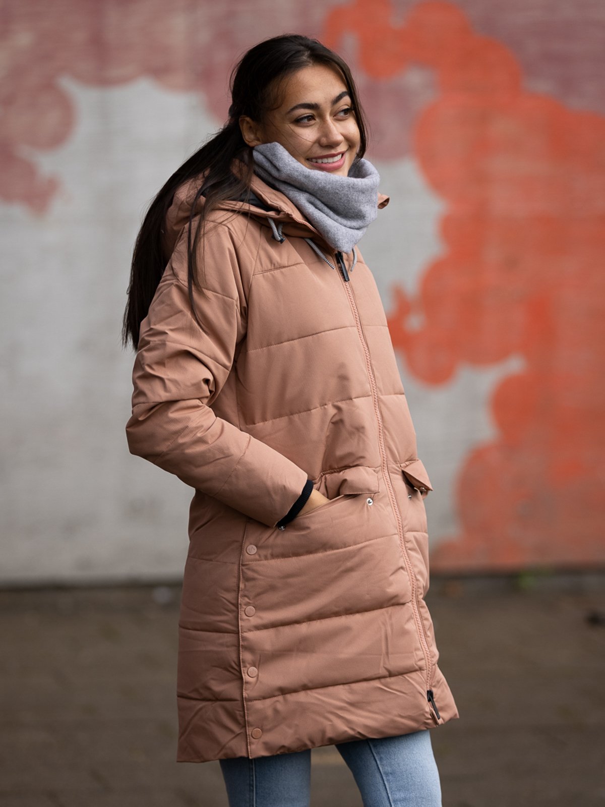 Twentyfour Mellow Sara Parkas Støvrosa