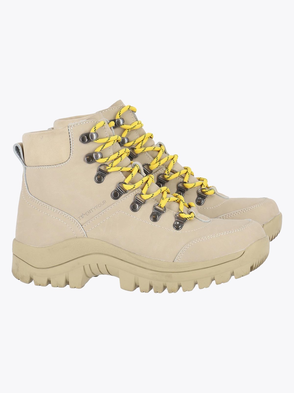 Twentyfour Mellow Lily Leather Boot Beige