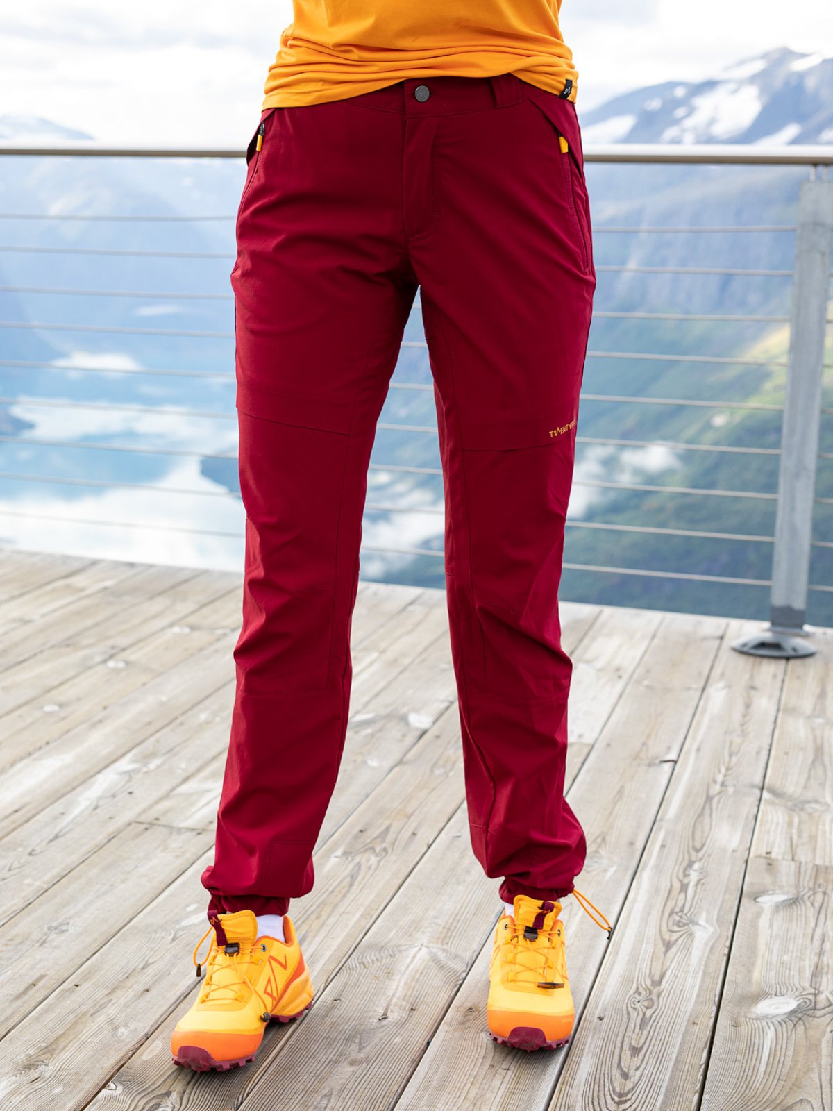 Twentyfour Loen Light Softshell Bukse Mørk Rød