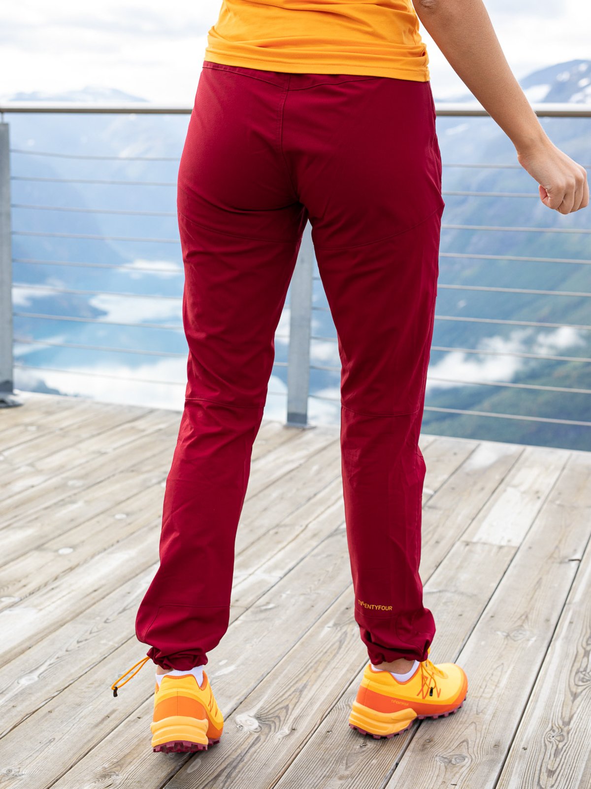 Twentyfour Loen Light Softshell Bukse Mørk Rød