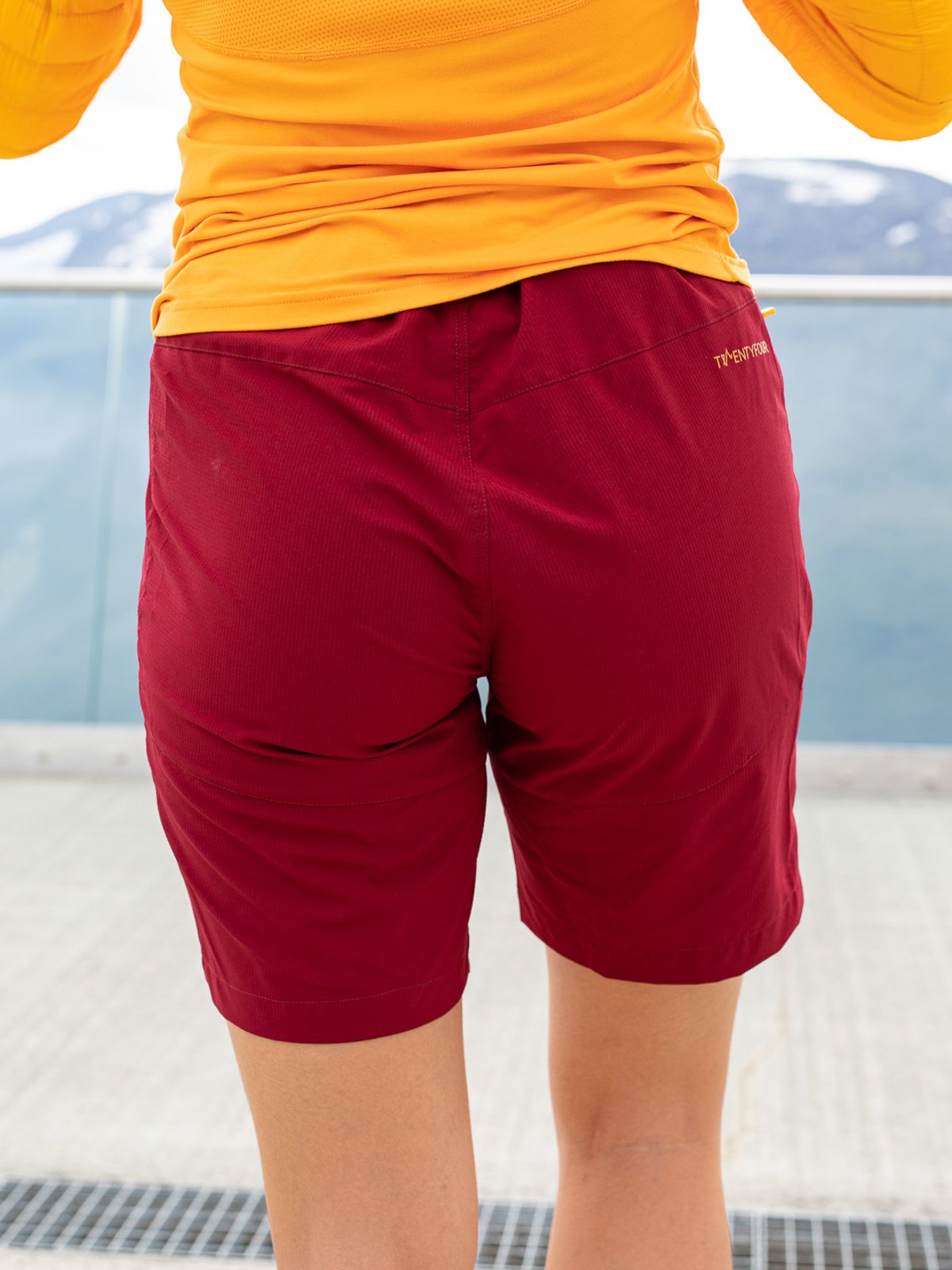 Twentyfour Loen Light Softshell Shorts Mørk Rød