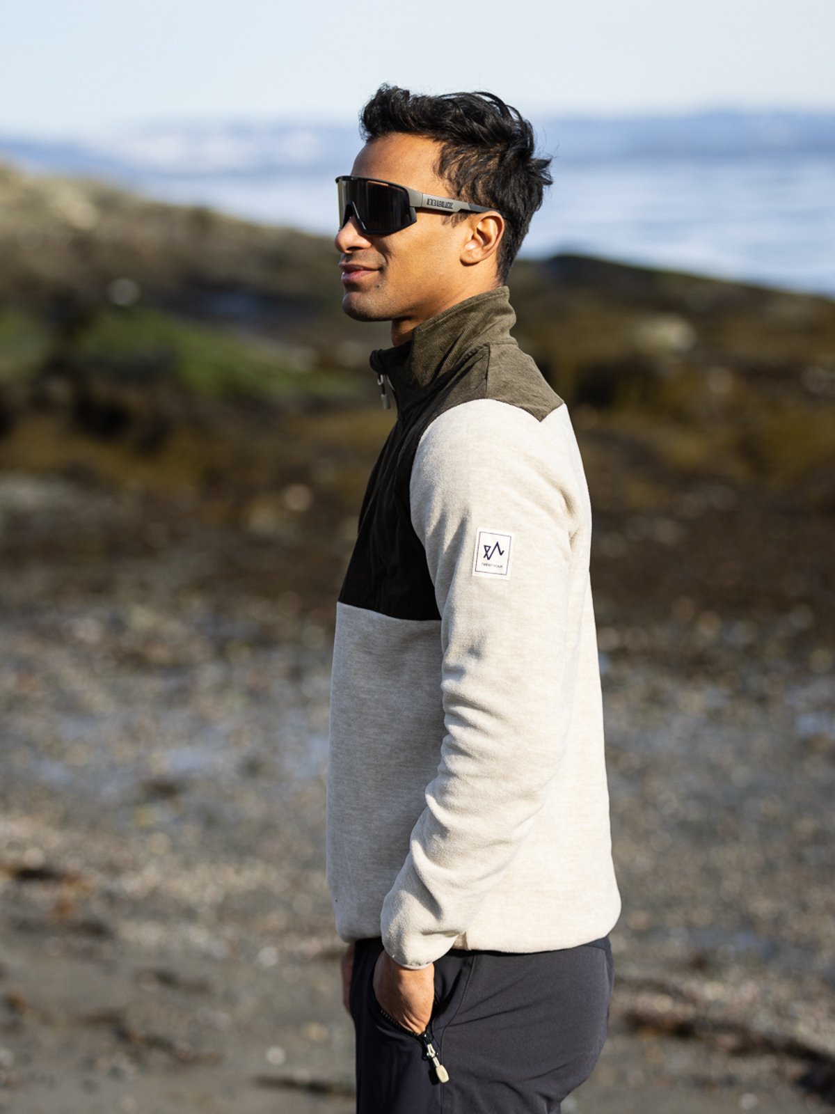 Twentyfour 1222 Half Zip Fleece H Lys Beige