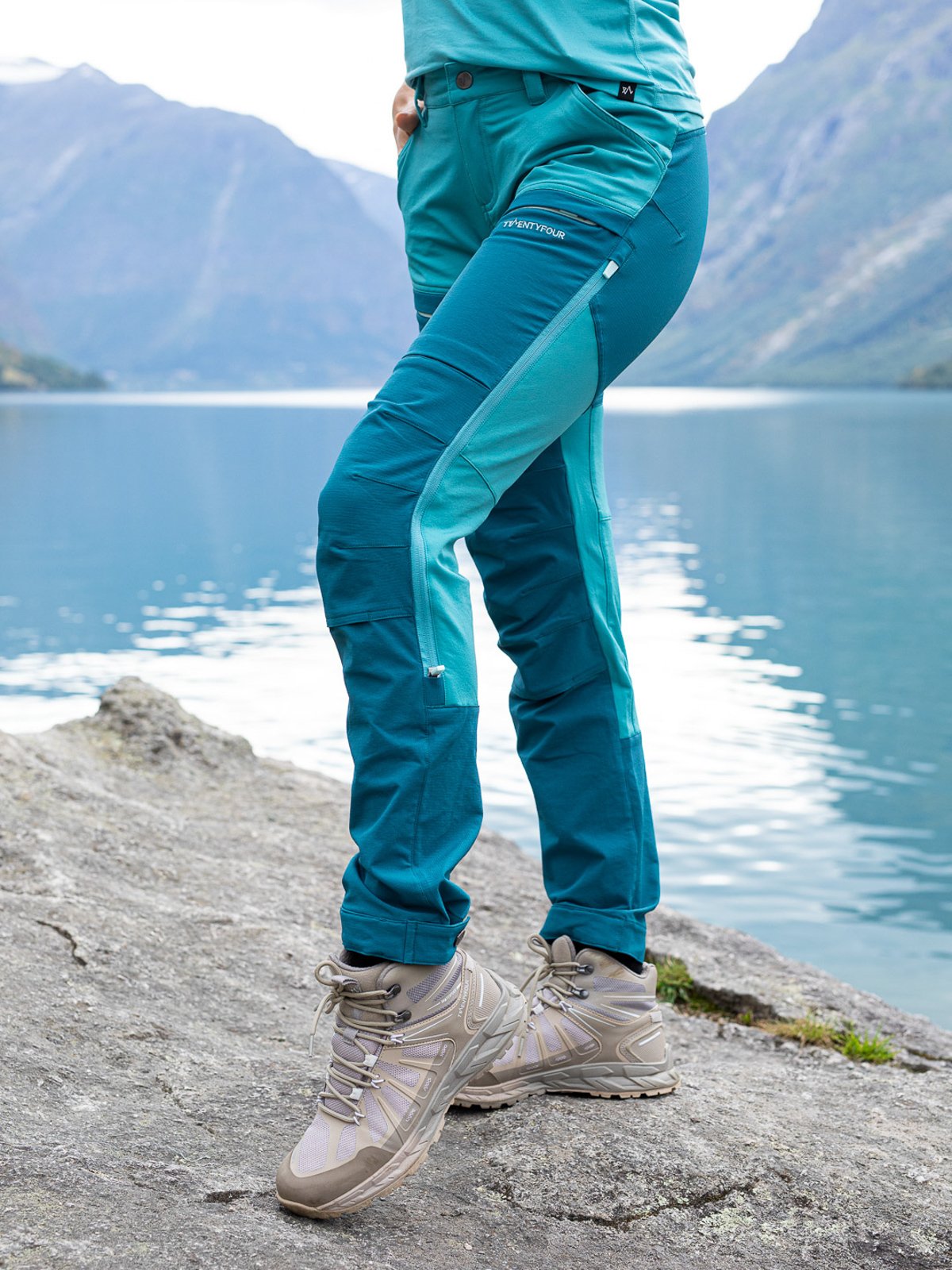 Twentyfour Flåm Trek Bukse Petrolblå