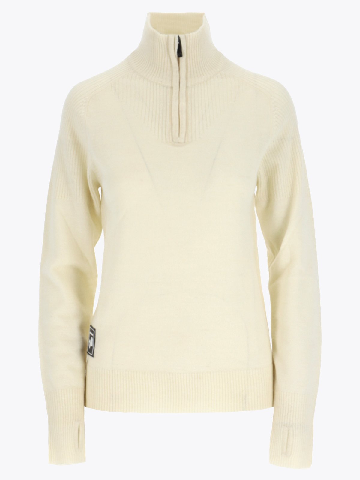 Twentyfour Flåm Half Zip Genser Hvit