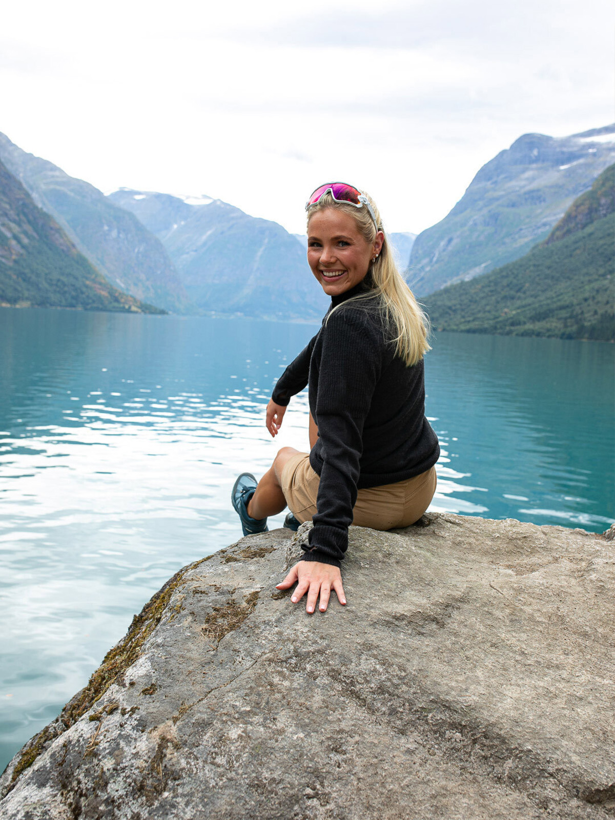 Twentyfour Flåm Half Zip Genser Skyggesort