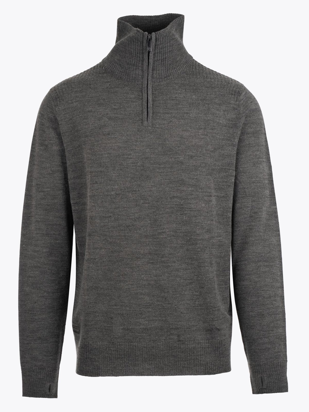 Twentyfour Flåm Half Zip Genser Gråmelert