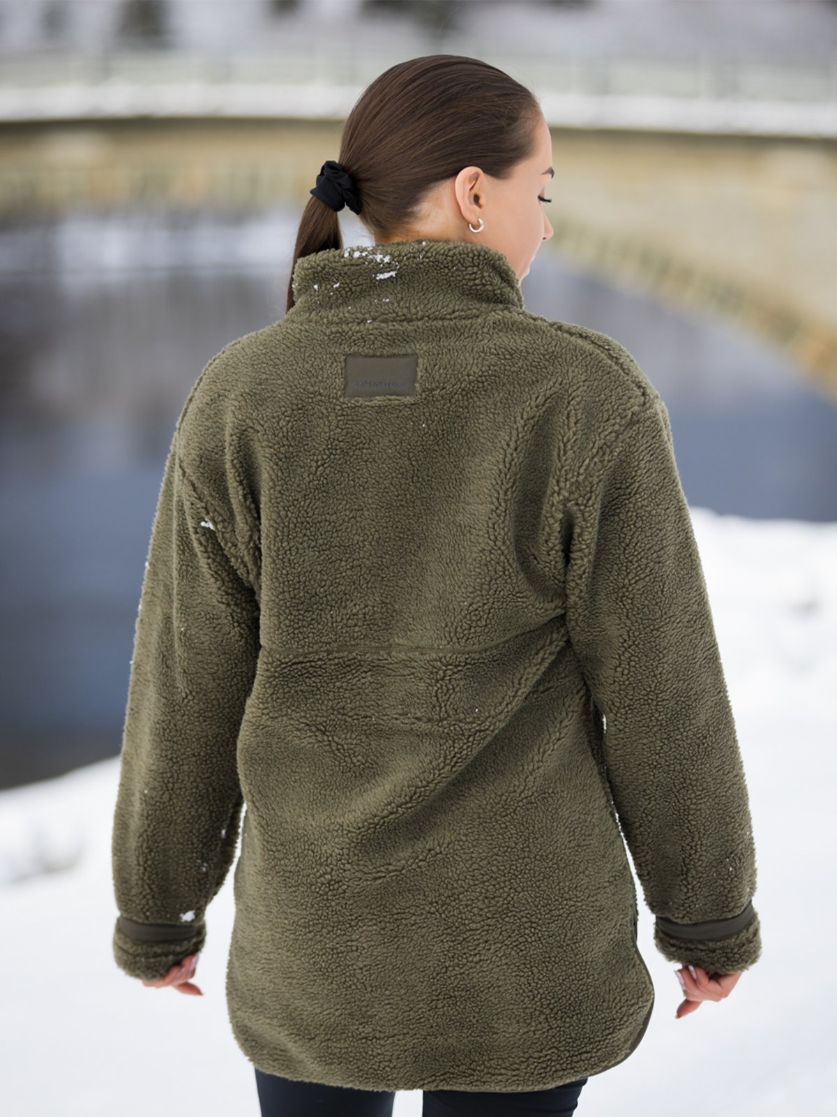Twentyfour Mellow Pile Genser Mørk Oliven