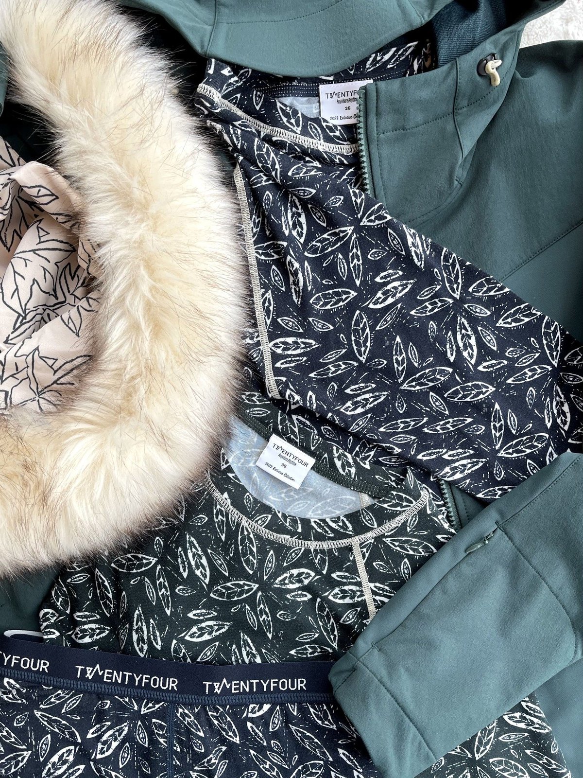 Twentyfour Twentyfour GI Baselayer sett helprint Blekkblå