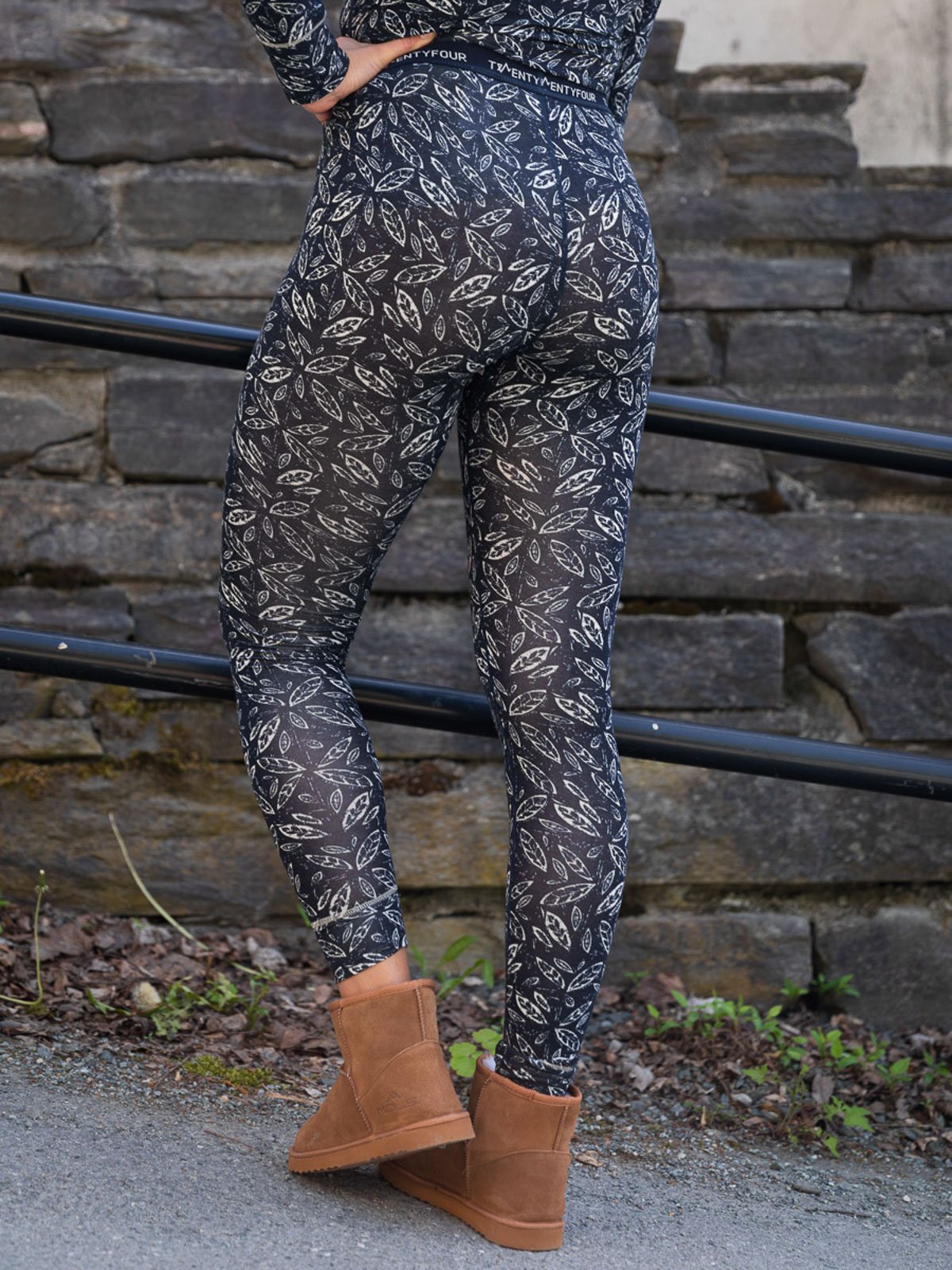 Twentyfour Twentyfour GI Baselayer sett helprint Blekkblå