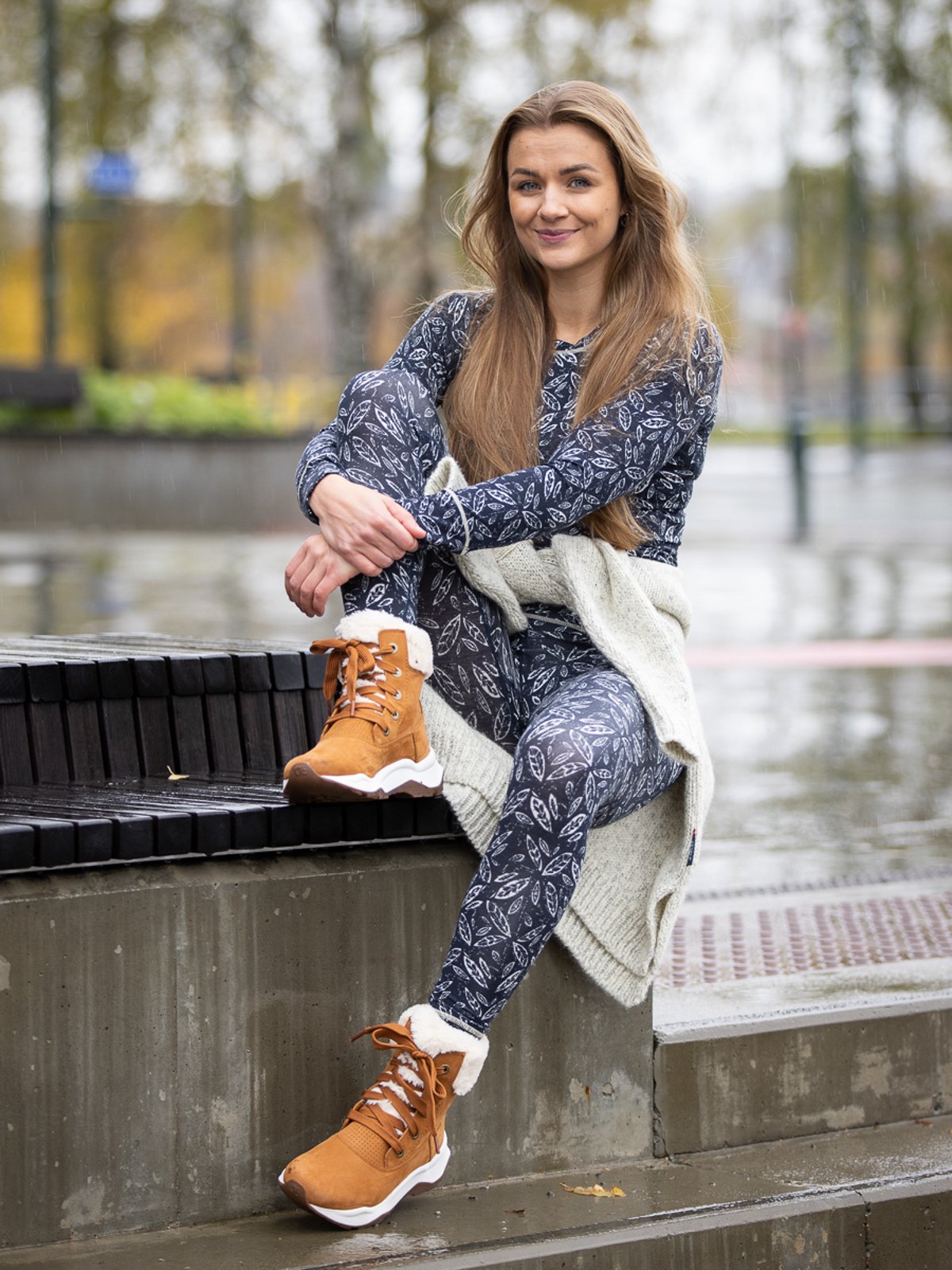 Twentyfour Twentyfour GI Baselayer sett helprint Blekkblå