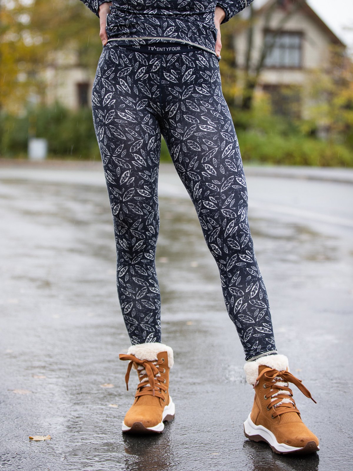 Twentyfour Twentyfour GI Baselayer sett helprint Blekkblå