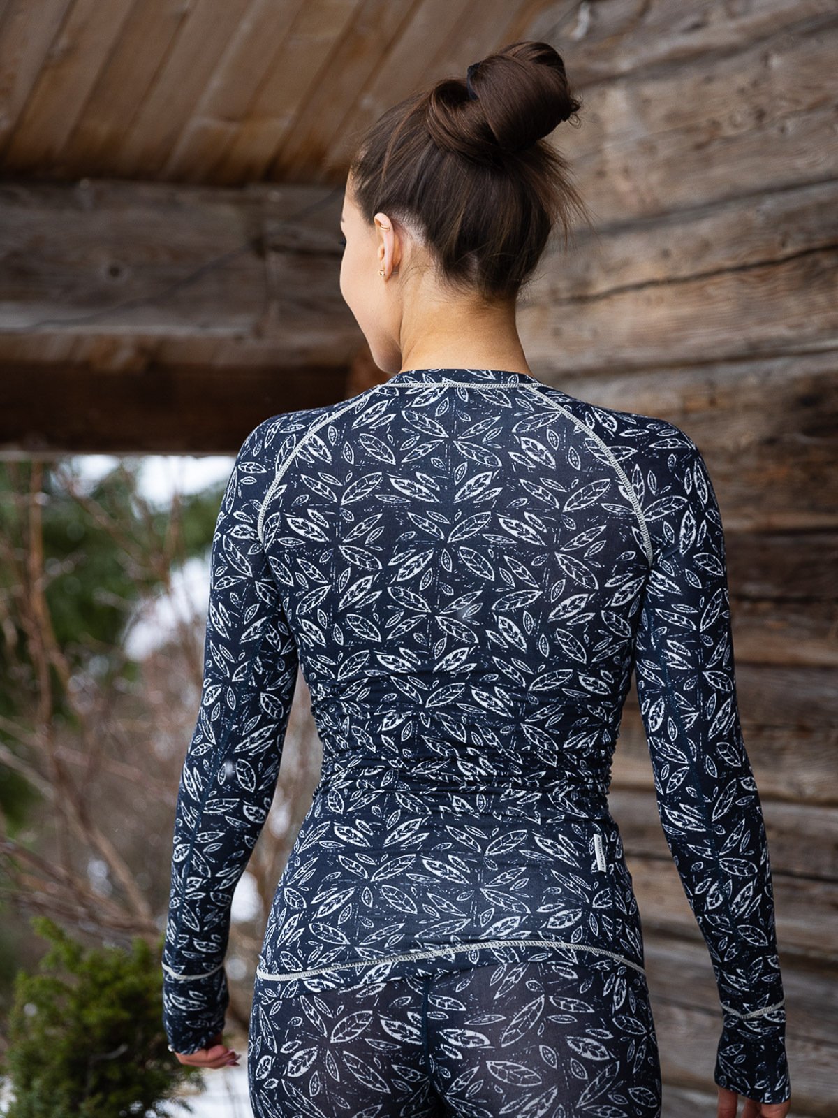 Twentyfour Twentyfour GI Baselayer sett helprint Blekkblå