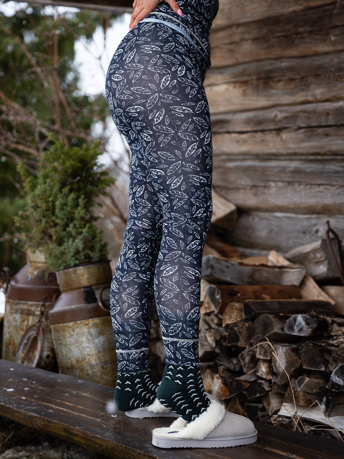 Twentyfour Twentyfour GI Baselayer sett helprint Blekkblå