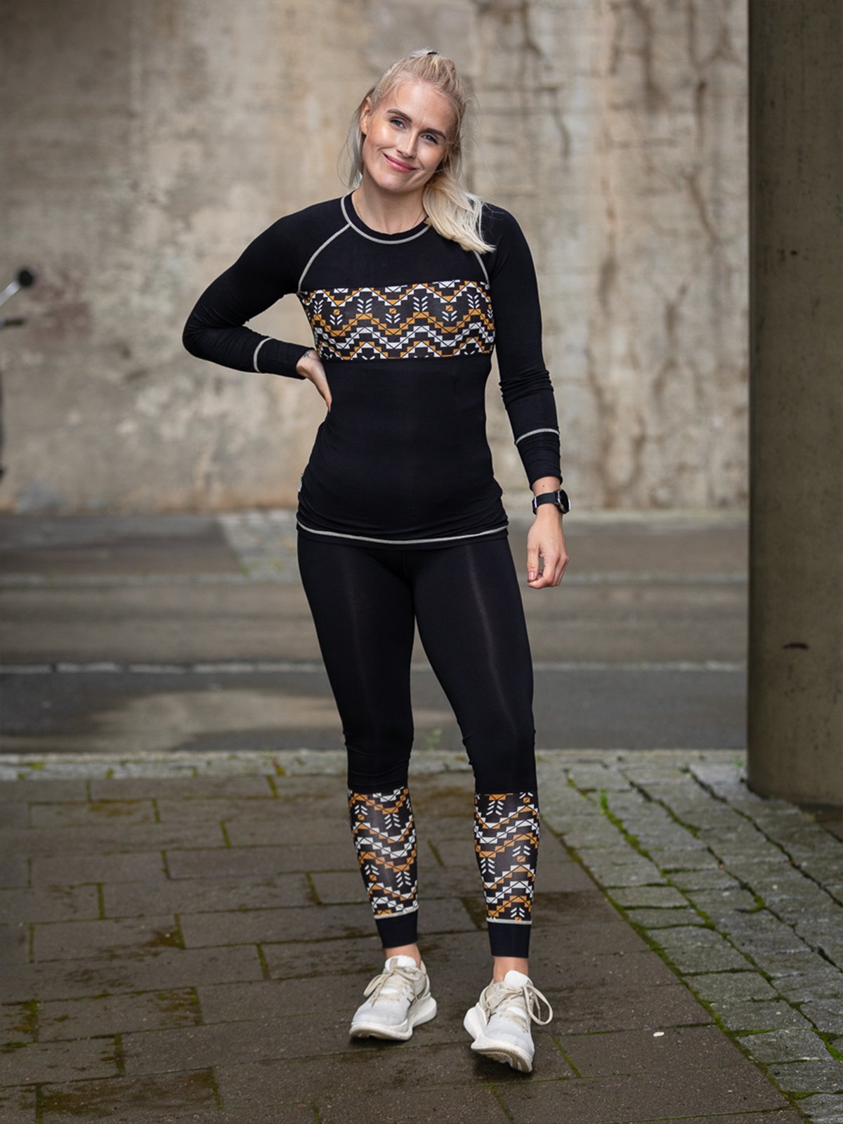 Twentyfour Twentyfour GI Baselayer sett rundstrikk Skyggesort
