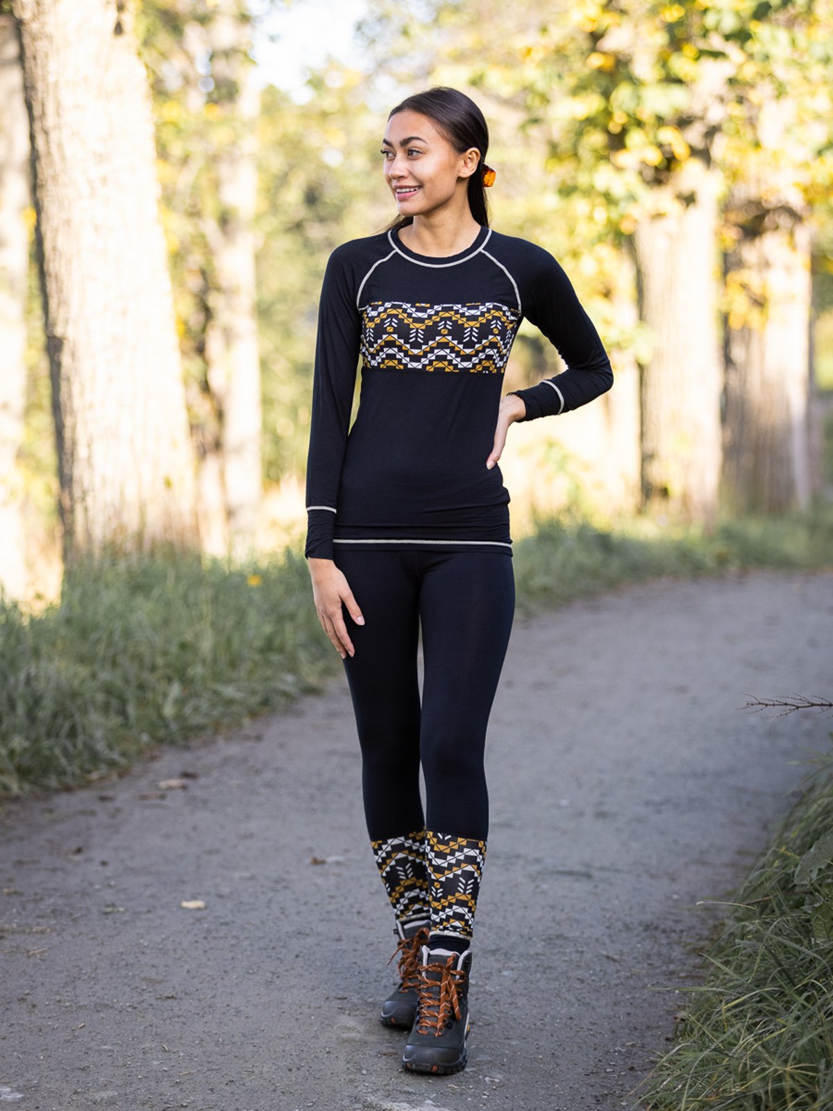 Twentyfour Twentyfour GI Baselayer sett rundstrikk Skyggesort