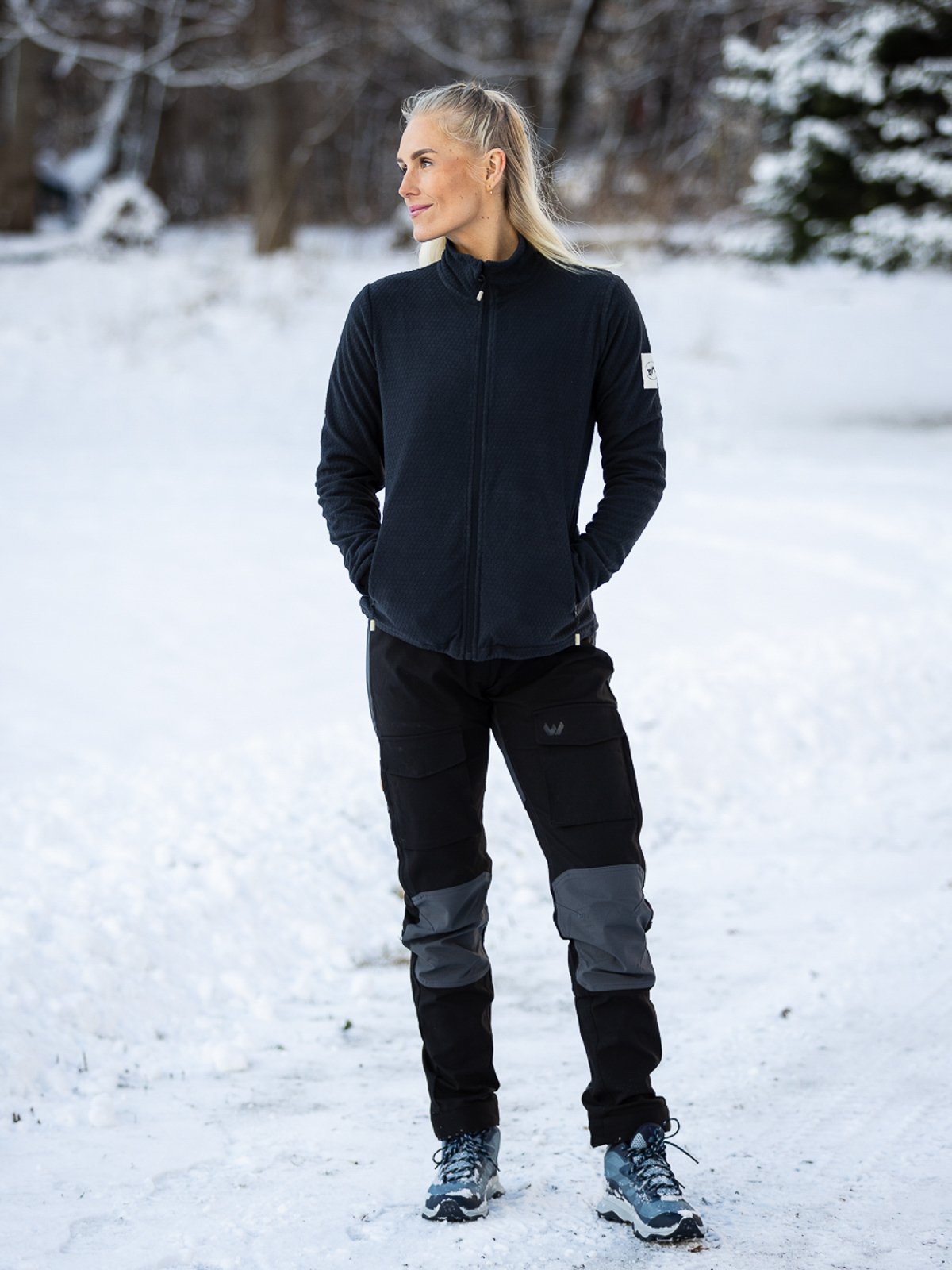 Twentyfour Finse Full Zip Fleece Skyggesort