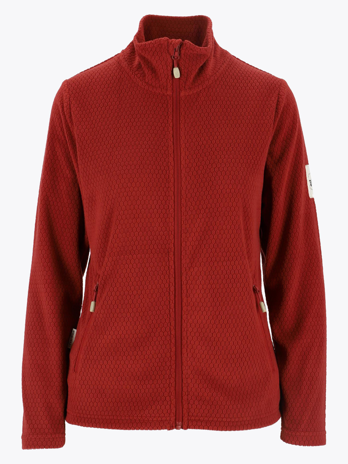 Twentyfour Finse Full Zip Fleece Vinrød