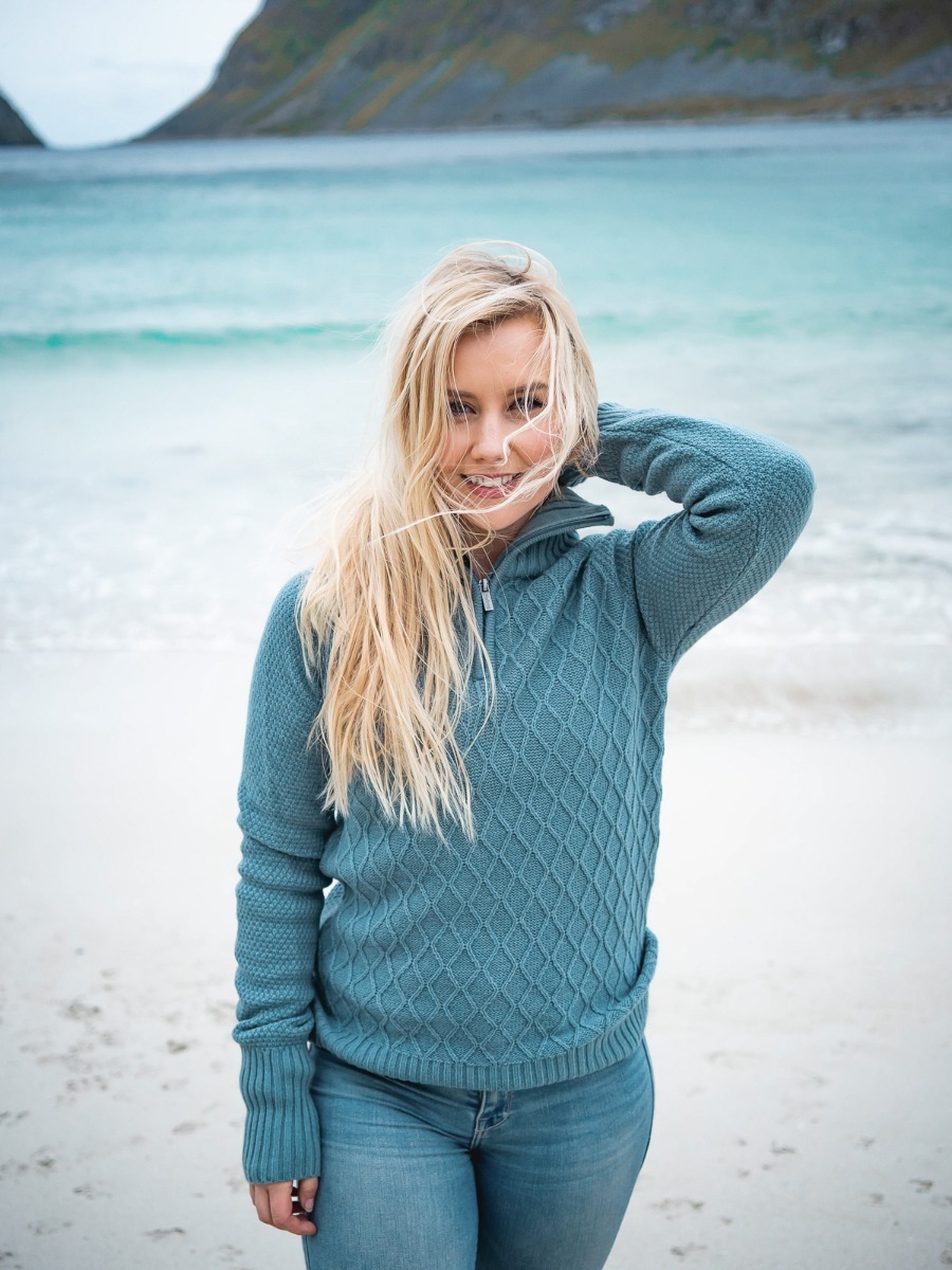 Twentyfour Mellow Half Zip Genser Grågrønn