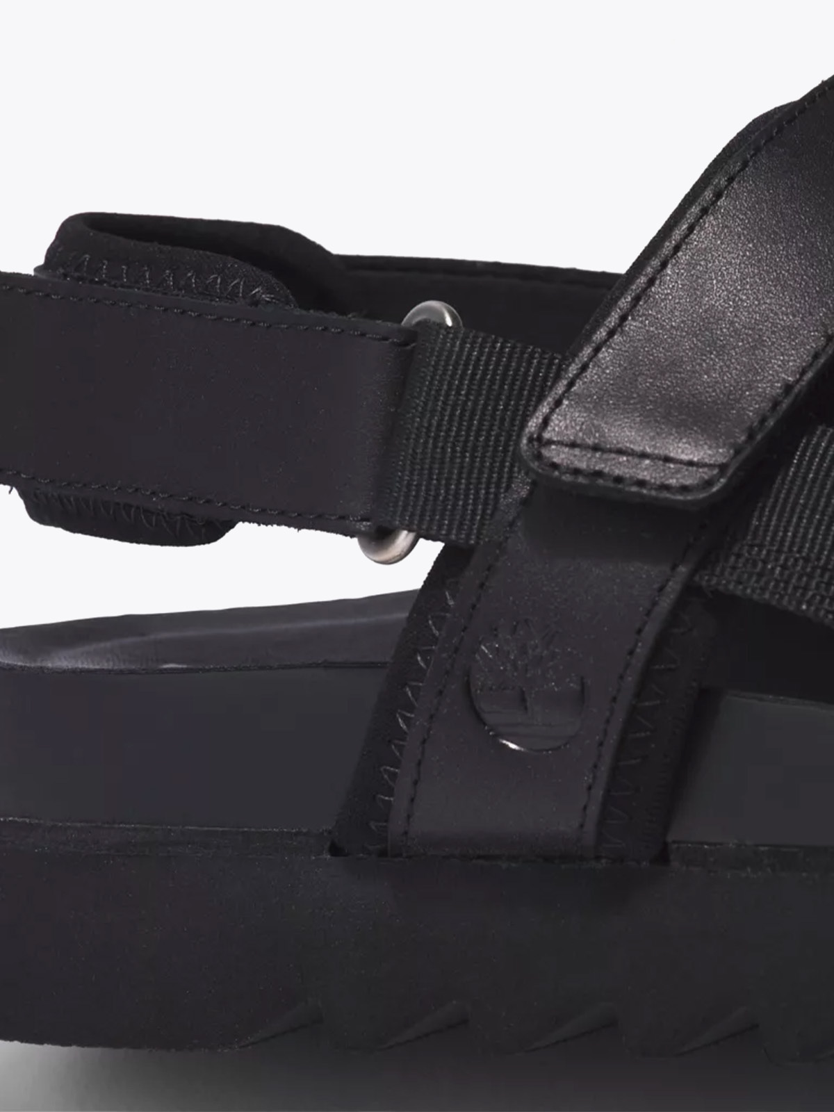 Timberland Santa Monica Sporty Sandal Black Full-Grain