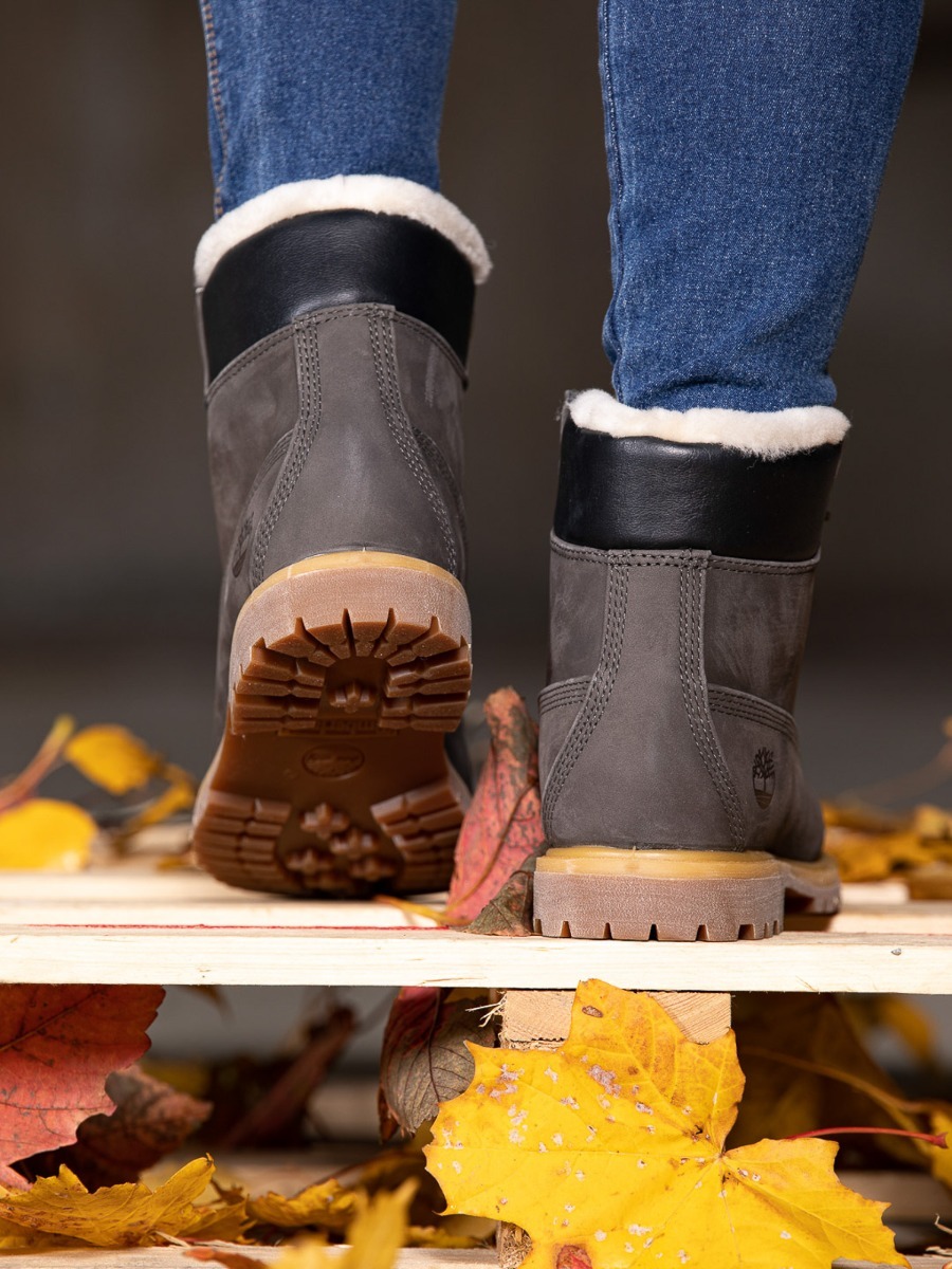 Timberland 6 inch Premium Shearling Lined WP Boot Grey