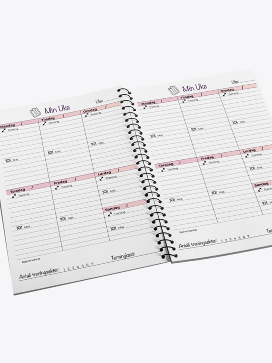 Get Inspired Treningsdagbok Sort