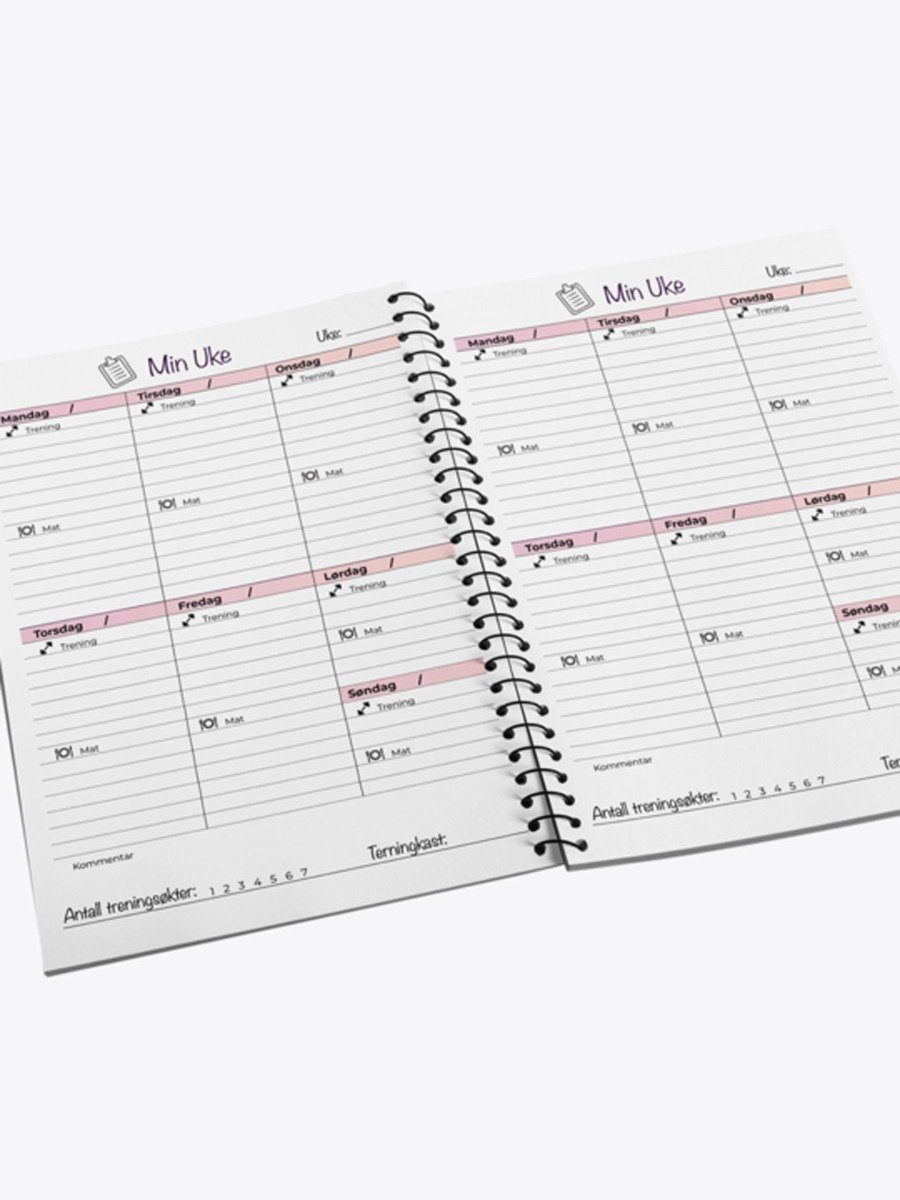 Get Inspired Treningsdagbok Sort