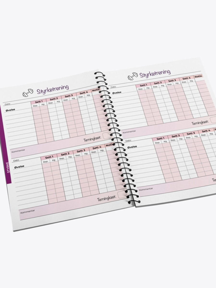 Get Inspired Treningsdagbok Sort