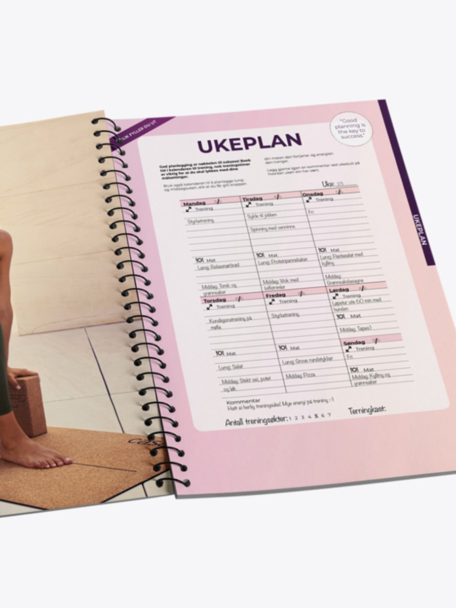 Get Inspired Treningsdagbok Sort