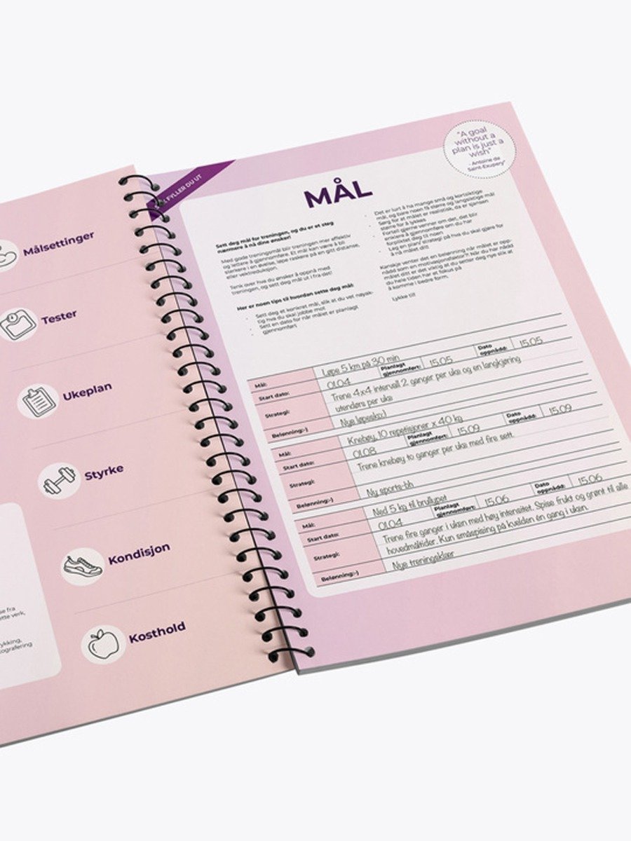 Get Inspired Treningsdagbok Sort