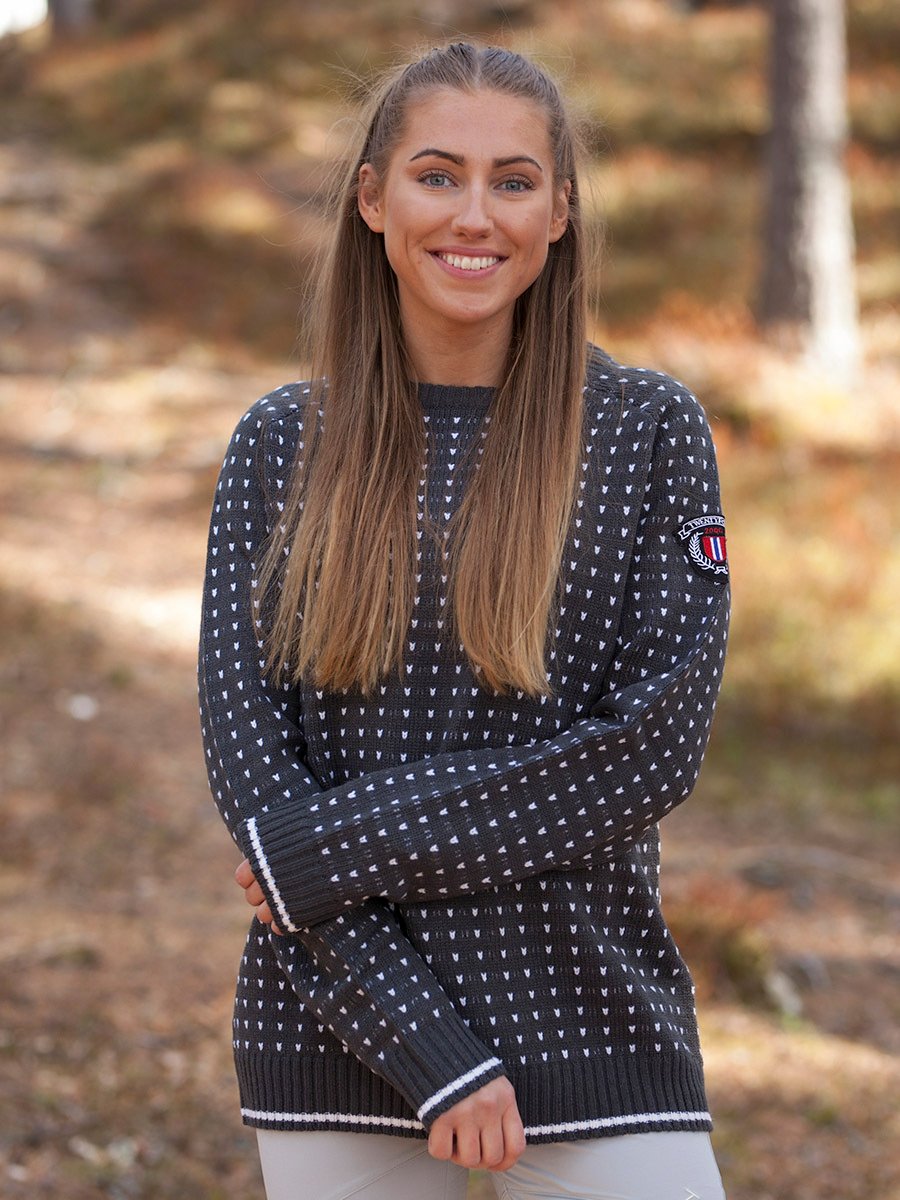 Twentyfour Finse Strikkegenser Antrasitt