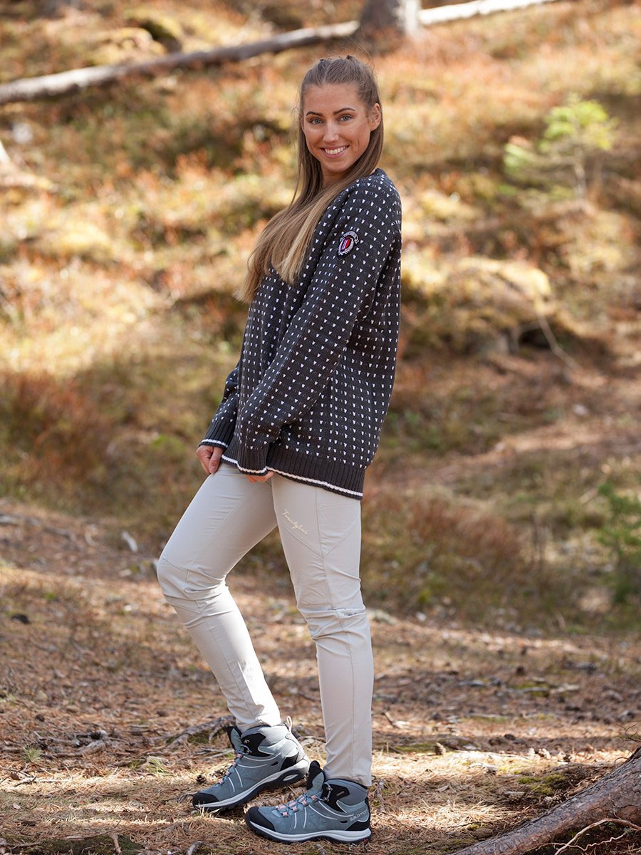 Twentyfour Finse Strikkegenser Antrasitt