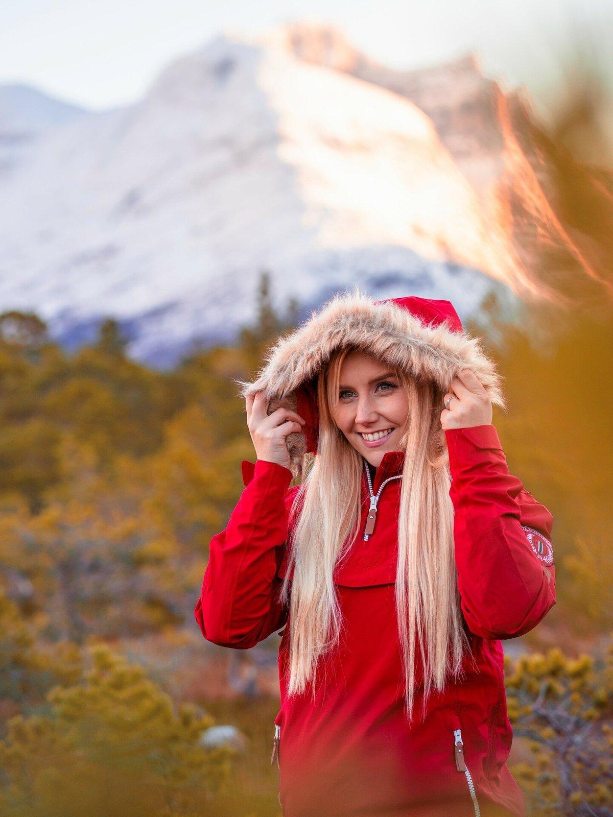 Twentyfour Finse 2-lags Anorakk Flaggrød