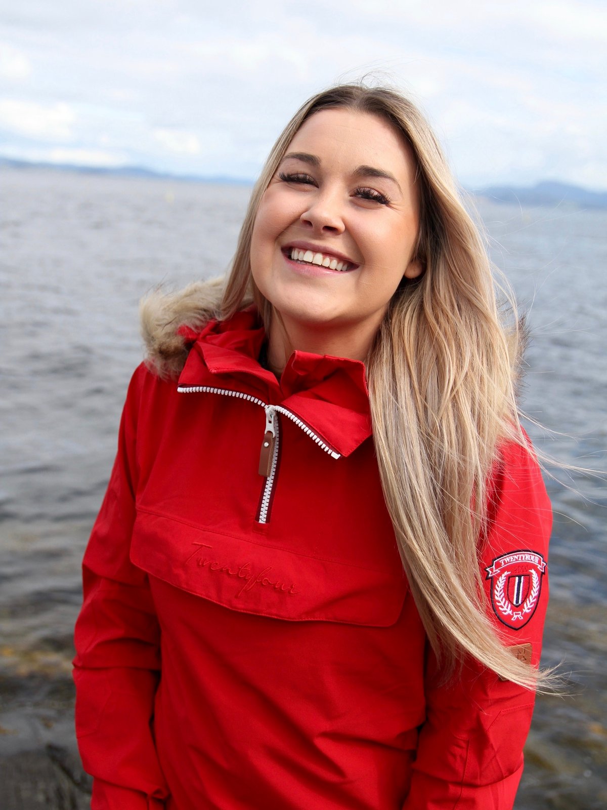 Twentyfour Finse 2-lags Anorakk Flaggrød