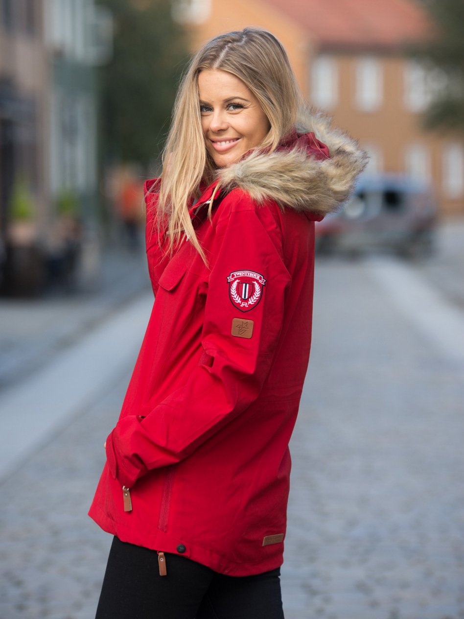 Twentyfour Finse 2-lags Anorakk Flaggrød