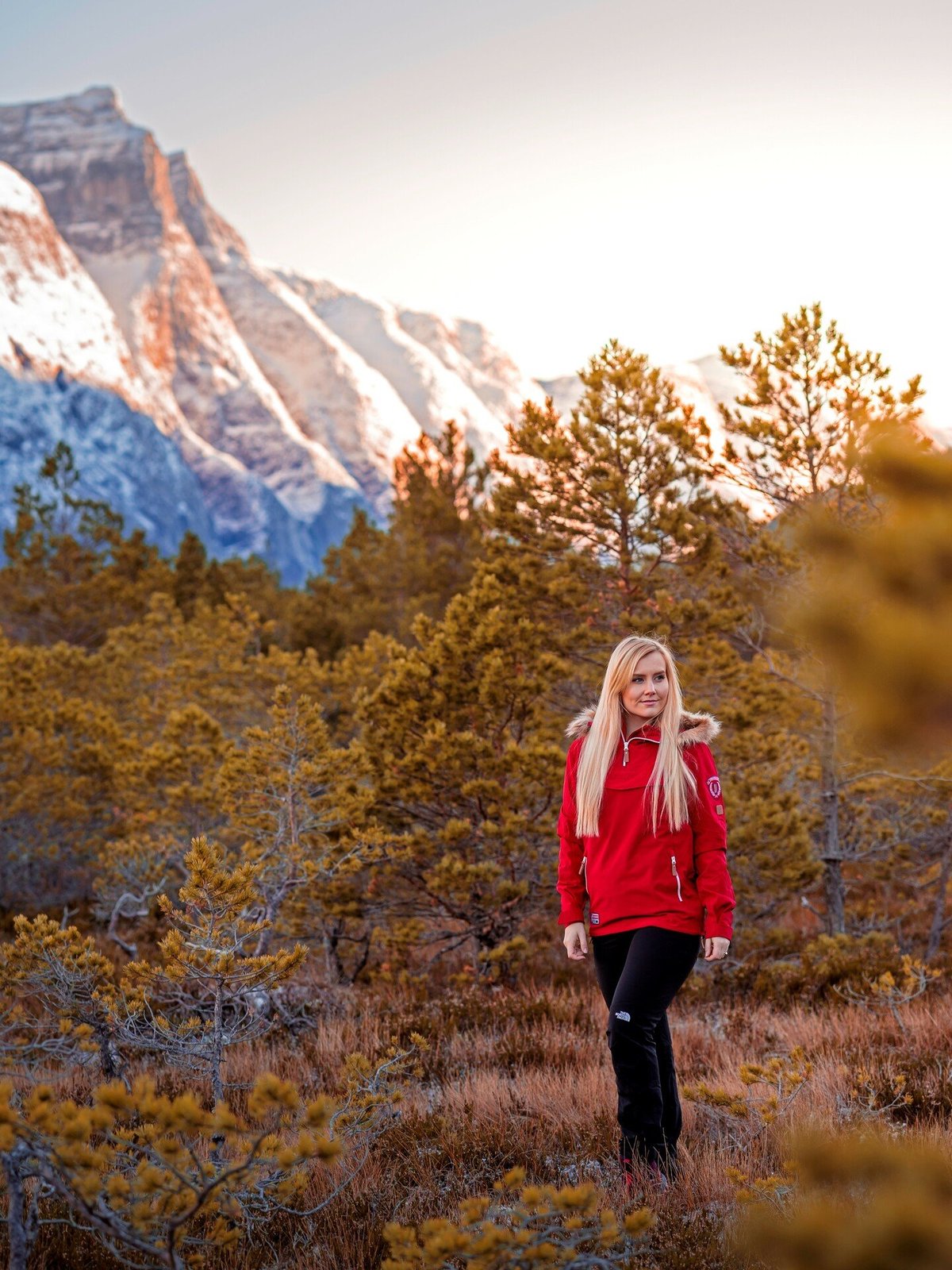 Twentyfour Finse 2-lags Anorakk Flaggrød
