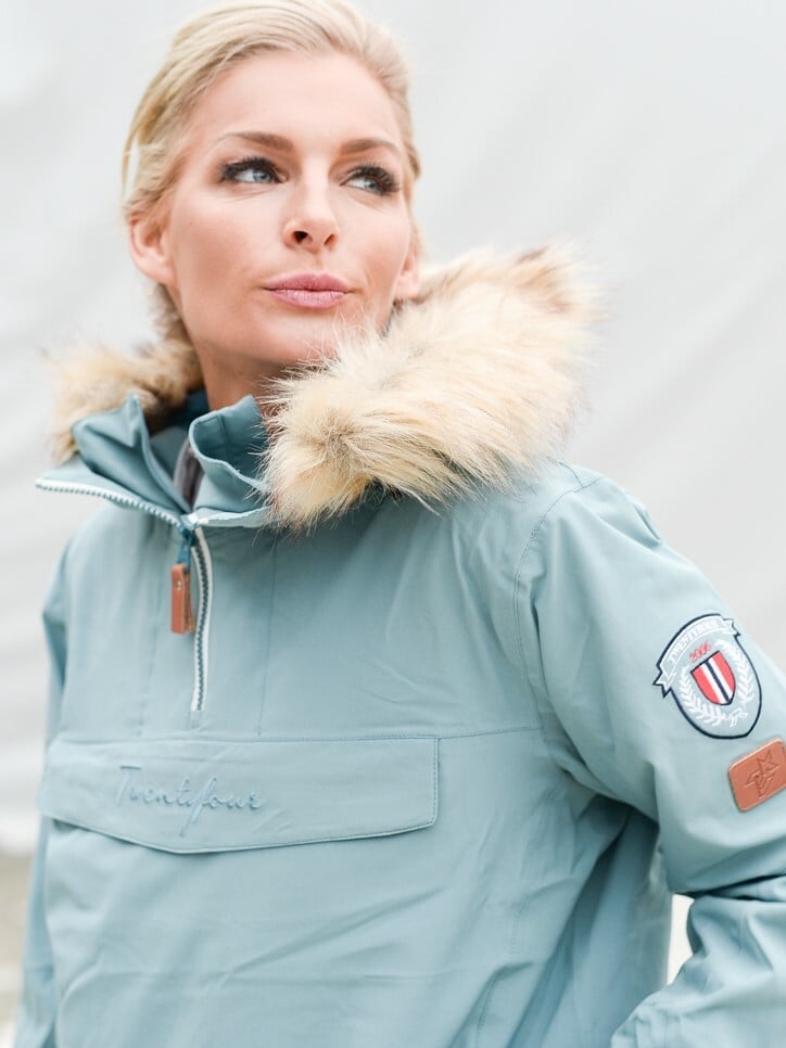 Twentyfour Finse 2-lags Anorakk Gammelblå