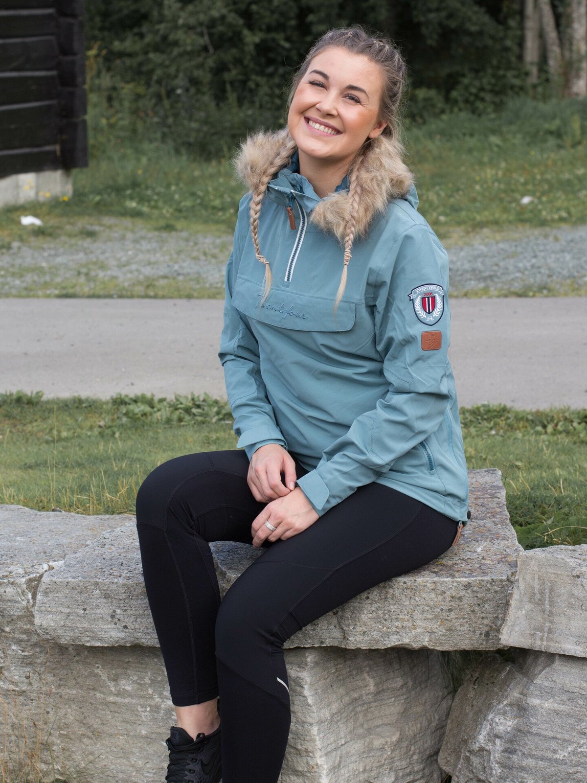 Twentyfour Finse 2-lags Anorakk Gammelblå