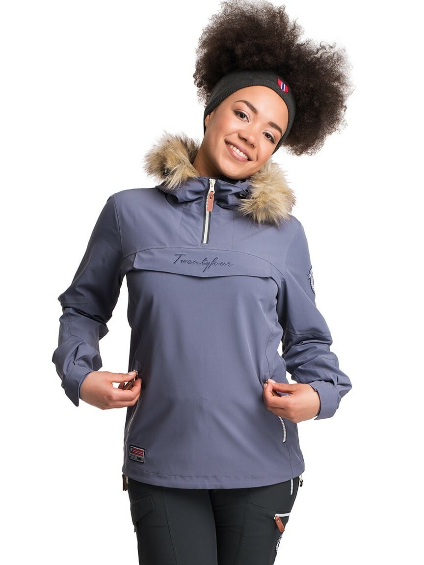 Twentyfour Finse 2-lags Anorakk Skyggelilla