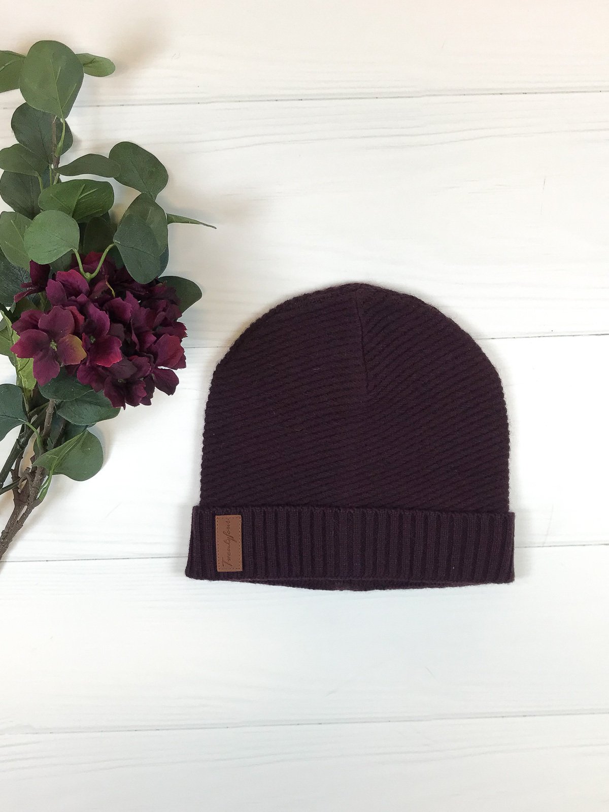 Twentyfour Finse Melange Lue Burgunder