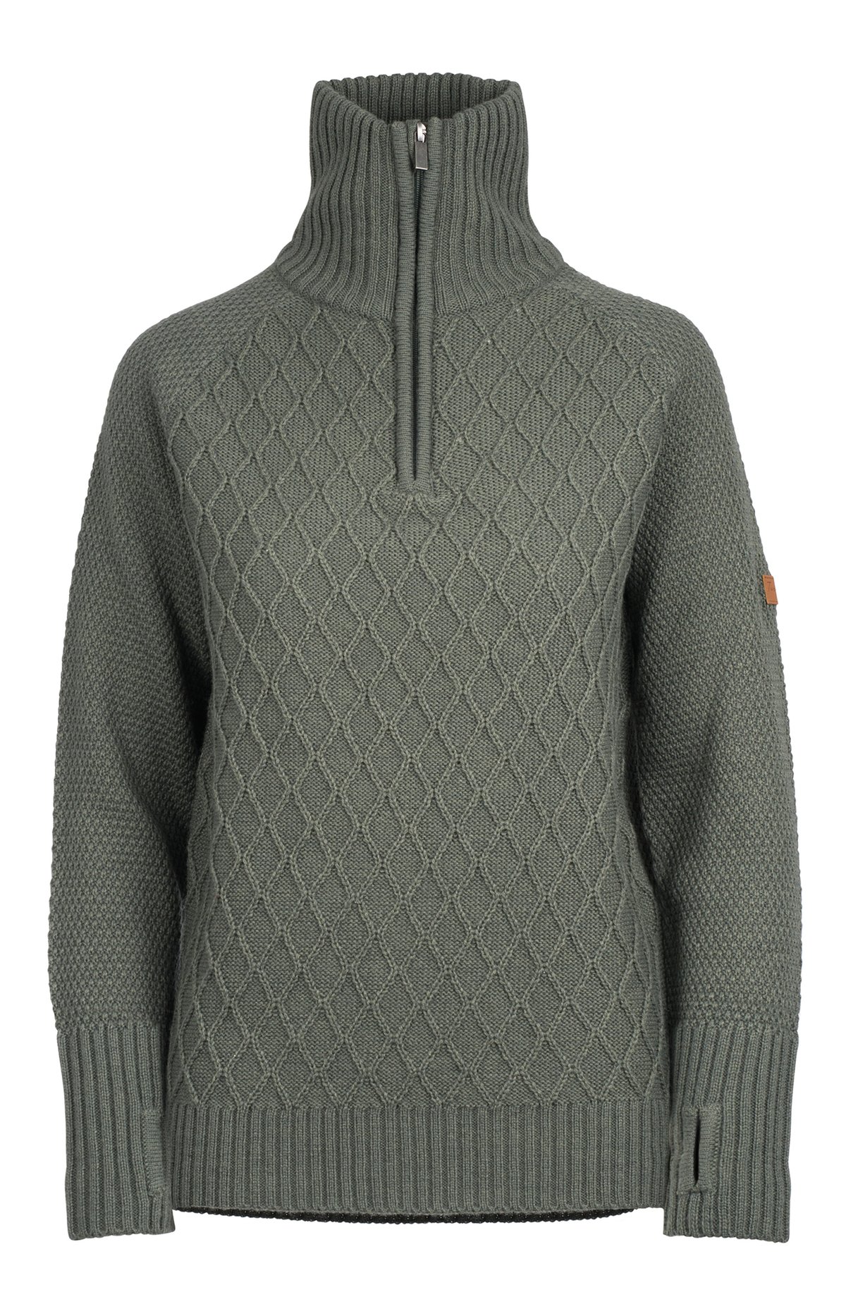 Twentyfour Mellow Half Zip Genser Mattgrønn