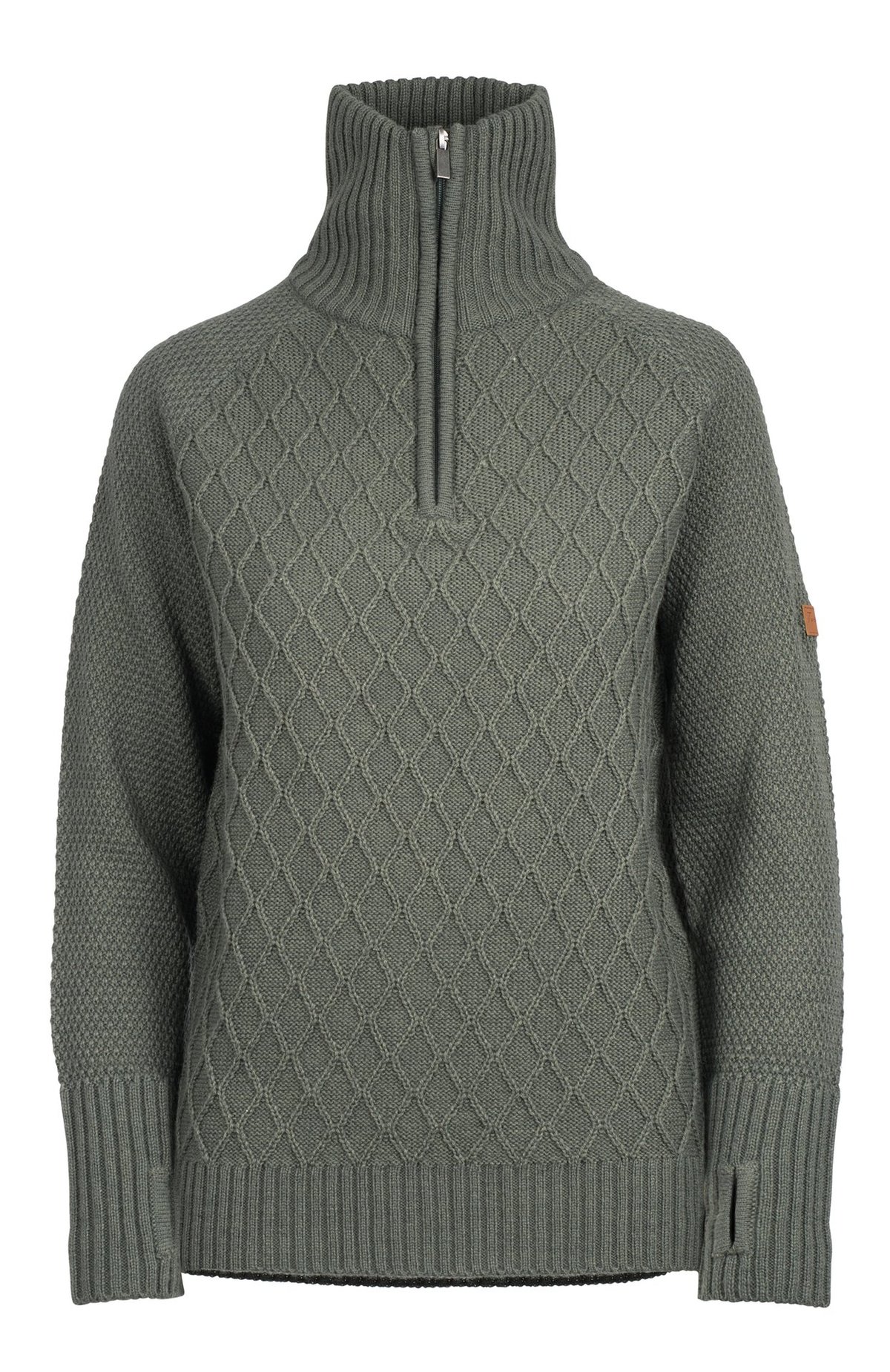 Twentyfour Mellow Half Zip Genser Mattgrønn